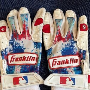 Outdoor Baseball Gloves - Red, Blue, and White